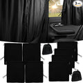Car Privacy Curtain Universal Car Divider Curtain Between Rear Seat Auto Blackout Curtains Cars Sun Shades Side Window Shades Kit for Travel Camping Nap Sleeping(C)