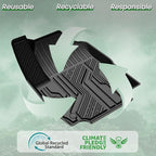 Floor Mats & Cargo Mat & Backrest Mat for 2018-2024 Chevy Equinox/GMC Terrain, All Weather TPE Car Floor Liners Trunk Mat Accessories for Chevrolet Equinox