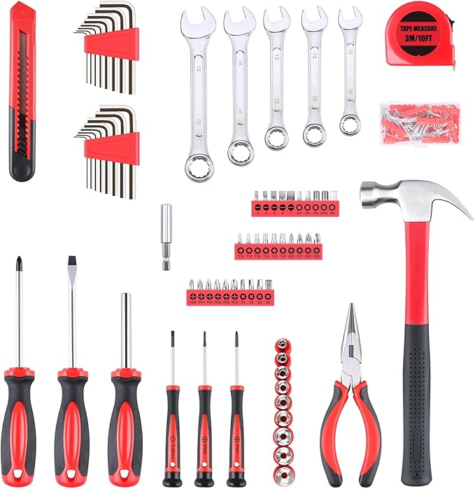 WINNER 175-Piece Multi-Purpose Automotive and Household Tool Kit in Toolbox Storage Case, Perfect for General Home and Auto R