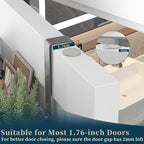 Consumest Over The Door Hooks Organizer - Over Door Hanger with 16 Hooks & 2 Baskets for Hanging Coat, Clothing, Towel, Hangi