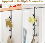 Over The Door Hooks, Metal Door Hooks for Hanging, Over The Door Purse Organizer for Coat Hanger, Back of Shower Door for Han