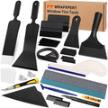 WRAPXPERT Window Tint Kit for Car Tint Tools Windshield Back Window Tinting Tools with Bulldozer Squeegee Scrubber Paddle, Film Cutter, Blade Scraper for Car Wrapping, Vinyl Film Installation
