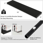Floating Shelves for Wall, 55 Inch Wide x 12 Inch Deep Floating Shelves, Long Wood Floating Wall Shelf Shelves for Living Roo