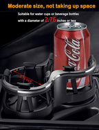 Kwak's Car Cup Holder Expander, 2 in 1 Extra Cup Holder Adapter Extender for Car with Expandable Insert, Fits Drink Cup,Tea Cup,Soda Can,Car Ashtray, etc