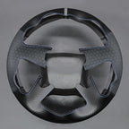 MEWANT Hand Stitch Embossed Faux Leather PU Carbon Fiber Steering Wheel Cover for Chevy Silverado 1500 Astro Blazer C/K