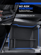 for Ford Edge Center Console Organizer Ford Edge 2021-2024 2025 Accessories Armrest Tray Middle Storage Box Insert Container Durable ABS Plastic