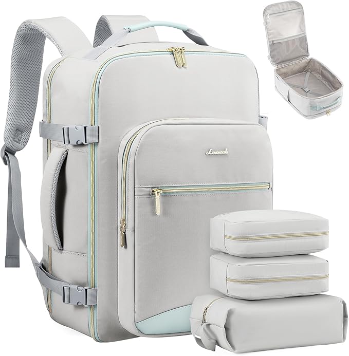 LOVEVOOK Travel Backpack for Women & Men 40L,Airline Approved Carry On Backpack Travel Essentials,TSA Carry on Luggage,Waterp
