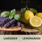 Car Air Freshener Hanging 2 Pack, Lavender & Lemon Grass Scent Essential Oil Diffuser Long Lasting Up to 150 Days, Cute Car A