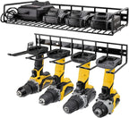 UNITEDPOWER Wall Mounted Power Tool Organizer Holder, Heavy Duty Utility Storage Rack for Battery Powered Hand Tools, Cordles