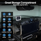 Center Console Dash Cam Mount&Dashboard Storage Tray for Hummer EV Accessories 2022-2025 2026 SUV Pickup,Rotatable Car Dash Cameras Mount Holder Box Organizer,Mount Fit for Action Camera