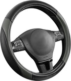 Rubbermaid Steering Wheel Cover – Universal Fit 14.5"–15" Steering Wheel Cover, Anti-Slip Grip, Breathable Leather, All-Seaso