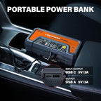 LOKITHOR JP400 Jump Starter with Air Compressor, 2500A 12V Portable Car Battery Booster Pack (8.5L Gas/6.5L Diesel)