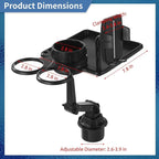 Cup Holder Tray for Car, Car Food Tray with Phone Stand, Car Table Tray, Detachable 360° Rotation, Ideal for Daily use and Road Trip Dining