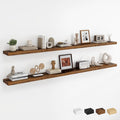 Dreamland 72Inch Floating Shelves for Wall, Rustic Wooden Storage Shelf for Living Room, Kitchen, Farmhouse, Wall Mounted Dis