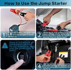 Portable Car Jump Starter Compatible with Makita 18V- 11AWG Heavy Duty Jump Starter Cable (1.2FT) for Car Battery Emergency Jump Start, Using Tool Batteries (Battery Sold Separately)