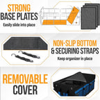 FORTEM Trunk Organizer For SUV Car Organizer and Storage, Multi-Compartment Storage Bag Car Accessories for Women Men, Perfect