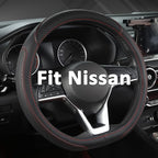 West Llama Customized Auto Car Steering Wheel Cover for Nissan,D Shaped Steering Wheel Cover for Rogue,Altima,Kicks (D-Shaped