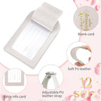 Amylove Bulk Luggage Tags Wedding Favors Adventure Begins Luggage Tags for Guests Travel Tag for Suitcase Bridal Gift 24 Pack