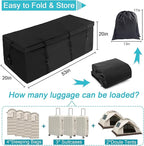 Hitch Mount Cargo Carrier Bag 100% Waterproof Cargo Traveling Bag for Car Truck SUV Vans' Hitch Trays, 12.5 Cubic Feet Heavy Duty Vehicle Soft Shell Safe Steady Durable Soft (Hitch Cargo Bag)