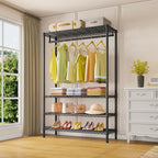 VIPEK V1 Plus Heavy Duty Clothes Rack with Shelves - 4 Tiers Adjustable Height | Holds Up to 540lbs | Perfect for Small Space