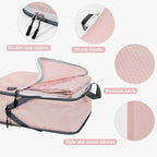 CherryNow Compression Packing Cubes, 7 Set Packing Cubes for Travel Women, Travel Essentials for Suitcase, Luggage Organizer 