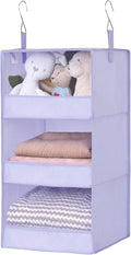 GRANNY SAYS 3 Shelf Hanging Closet Organizers and Storage, Collapsible Closet Storage Organizer with 2 Metal Hooks, Leak-Proo