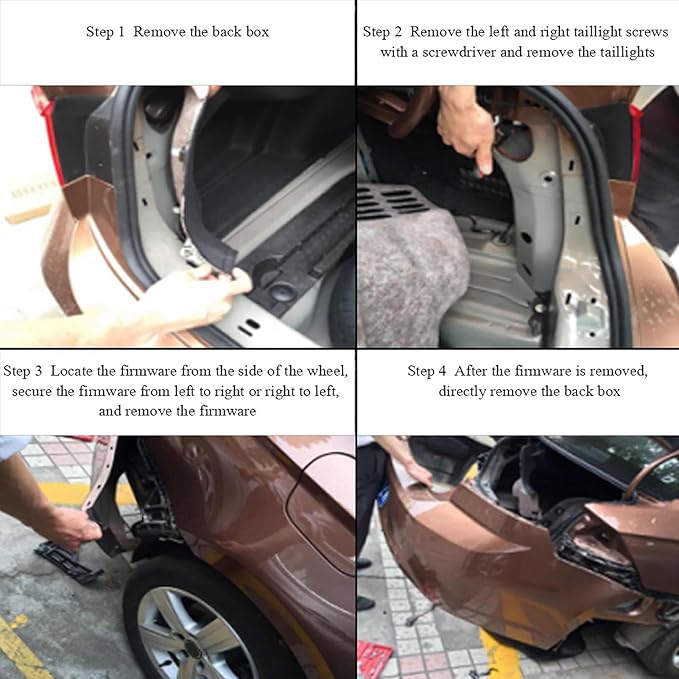 Tyenaza 12V Universal Blind Spot Detection Monitoring System Kit BSD Sensor Motorcycle BSD Blind Spot Detection System