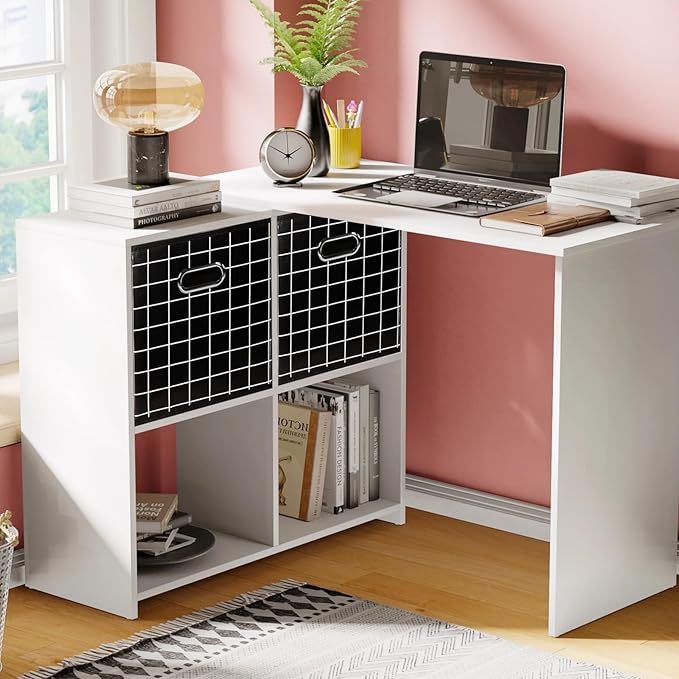 Yunkeeeper storage bins Cubes, Fabric Cube Organizer with Handle, Foldable Cube Bins for Cloth or Accessary Storage, 11x11x11