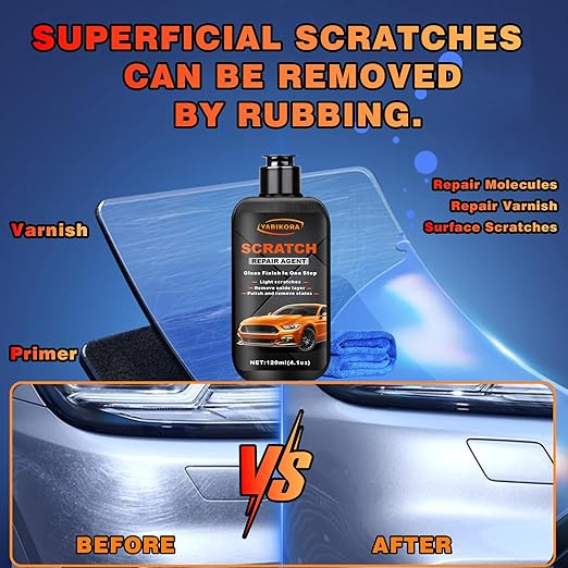 Car Paint Scratch Remover, Polishing Compound Kit Remove Scratches and Swirl Marks for Vehicles—Cars, Suvs, Rvs Trucks & Motors Restore Shiny -2026 Upgraded 4.1oz/120ml -2Set