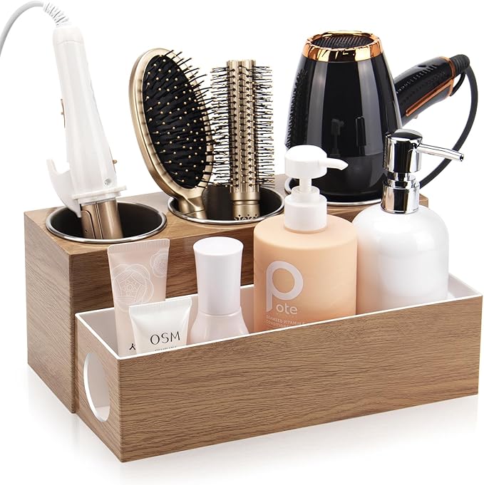GFWARE Hair Tool Organizer - Bathroom Vanity Organizers and Storage, Hair Styling Accessories Hot Tools Organizer Hair Dryer,