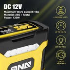 ‎DNA MOTORING TOOLS-00211 Yellow 12V DC Digital Tire Inflator Portable Air Compressor with Pressure Gauge for Cars, Bicycles, Motorcycles,Balls
