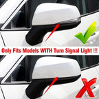 Moonlinks Compatible with Toyota RAV4 2019 2020 2021 2022 2023 2024 Left Side Mirror Cover Replacement, Pearl White Exterior Left Driver Side Door Rearview Mirror Cap Trim for RAV4 LH