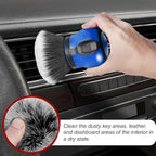 AUCELI Car Detailing Brush, Ultra Soft Auto Interior Dusting Brush with Storage Rack, Car XL Synthetic Brush Cleaning Tool, U