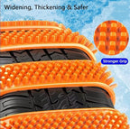 2025SCHAIN-OR Universal Heavy Duty Anti-Skid Snow Tire Chains, 10Pack Reusable TPU Non-Slip Zip Tie Tires Chain, Compatible w