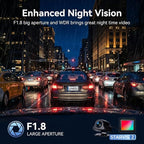 LD4K Max Mirror Dash Cam with 4K Front and 2.5K Rear Camera, STARVIS 2 Sensor, with ADAS BSD LCA Smart Mode, GPS, G-Sensor, L