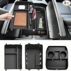 for 2026 Hyundai Palisade Organizer Tray ONLY for 2026 Palisade Hybrid Calligraphy 7-Seater Upper and Under Center Console Secondary Storage Accessories (2026 Palisade Console Organizer 3-Set)