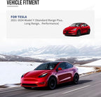 Compatible with Tesla Model Y 2020 2021 2022 2023 2024 Door Mirror Lower Holder Covers & Frame Set, Right Passenger Side (Black Cover + Frame Set, Model Y-R)
