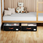 Underbed Storage With Wheels,Large Capacity 10 inches Height Storage Bins,Rolling Underbed Shoe Storage Containers,Underbed S