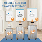 Travel Vacuum Storage Bags with Rechargeable USB Air Pump, Space Saver Vacuum Seal Bags for Luggage, Sealer Compression for C