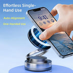 2026 Upgraded Magnetic Car Phone Holder for Magsafe: 360° Rotatable Adjustable Vacuum Car Phone Mount with 180+LBS Suction & 3800gf Magnet, Universal for Car/Gym/Mirror, Fits iPhone & Android