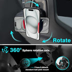 BestEvMod Seat Back Second Row Anchor 1/4 Screw Mount Phone Holder Tablet Mag Safe Compatible with 2022-2025 2026 Rivian R1T&R1S Backseat fits All Phones&Android 360° Adjustable (Phone Holder)