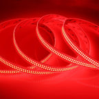 12V Red LED Strip Lights 16.4ft, Double Row 2400 LEDs Outdoor Waterproof IP67, Super Bright Dimmable Flexible Tape Lights for Bedroom, DIY, Truck, RV, and Boat Lighting