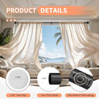 Tension Curtain Rod 41-86In-150Lb, Curtain Rod No Drilling for Window or Bathroom Patio, Adjustable Heavy Duty Shower Curtain