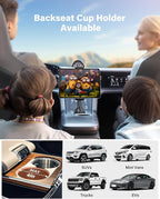 APPS2Car Tablet Holder for Car, Cup Holder Tablet Mount for Truck, Height Adjustable iPad Car Holder with 9.9" Wide Clamp for 4.7-13" iPad Pro Air Mini, Galaxy Tab, iPhone, Cell Phone