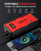 GOOLOO GT3000 Jump Starter, 65W Quick Charge, 3000A Battery Jumper Starter Portable, 12V SuperSafe Lithium Battery
