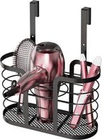 YIGII Hair Tool Organizer - Dryer Holder/Blow Holder Cabinet Door, Bathroom Care & Styling Tools Storage Basket for Dryer, Fl