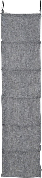 Household Essentials 6 Shelf Hanging Closet Organizer, Hanging Closet Shelf, Fabric Poly Linen and PEVA Shelving