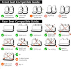 Foneso Car Seat Covers, 100% Breathable with Composite Sponge Inside, Airbag Compatible Universal Fit Accessories Auto for Ca