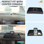 Aunginsy Center Console Dash Storage Tray Compatible with Hummer H3 2005-2009, Car Dashboard Multi-Functional Phone Holder Storage Box Dash Organizer Tray Insert with Mobile Phone Mount Accessories