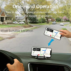 Car Phone Mount with Three-Point Support for Car Dashboard, 360 Degree Rotatable Washable Cell Phone Holder for Car Compatible Smartphones and GPS Devices
